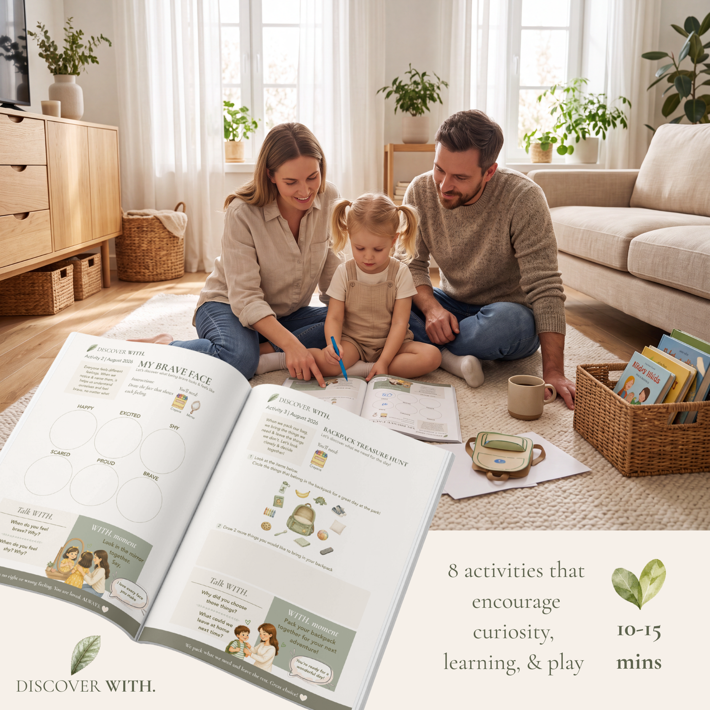 WITH. Monthly Family Activity Kit (Ages 3–5) | August 2026 – Summer Adventures