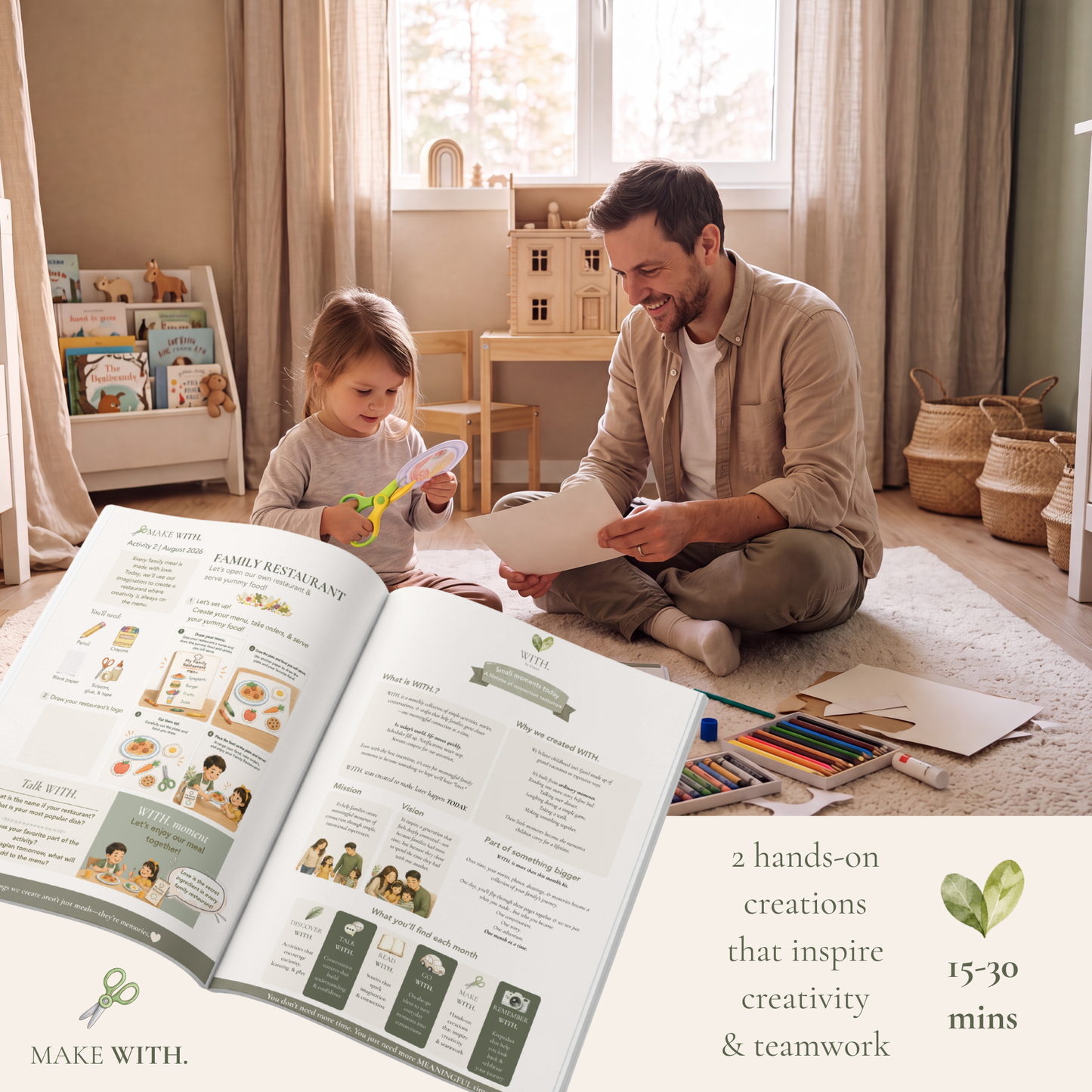 WITH. Monthly Family Activity Kit (Ages 3–5) | August 2026 – Summer Adventures